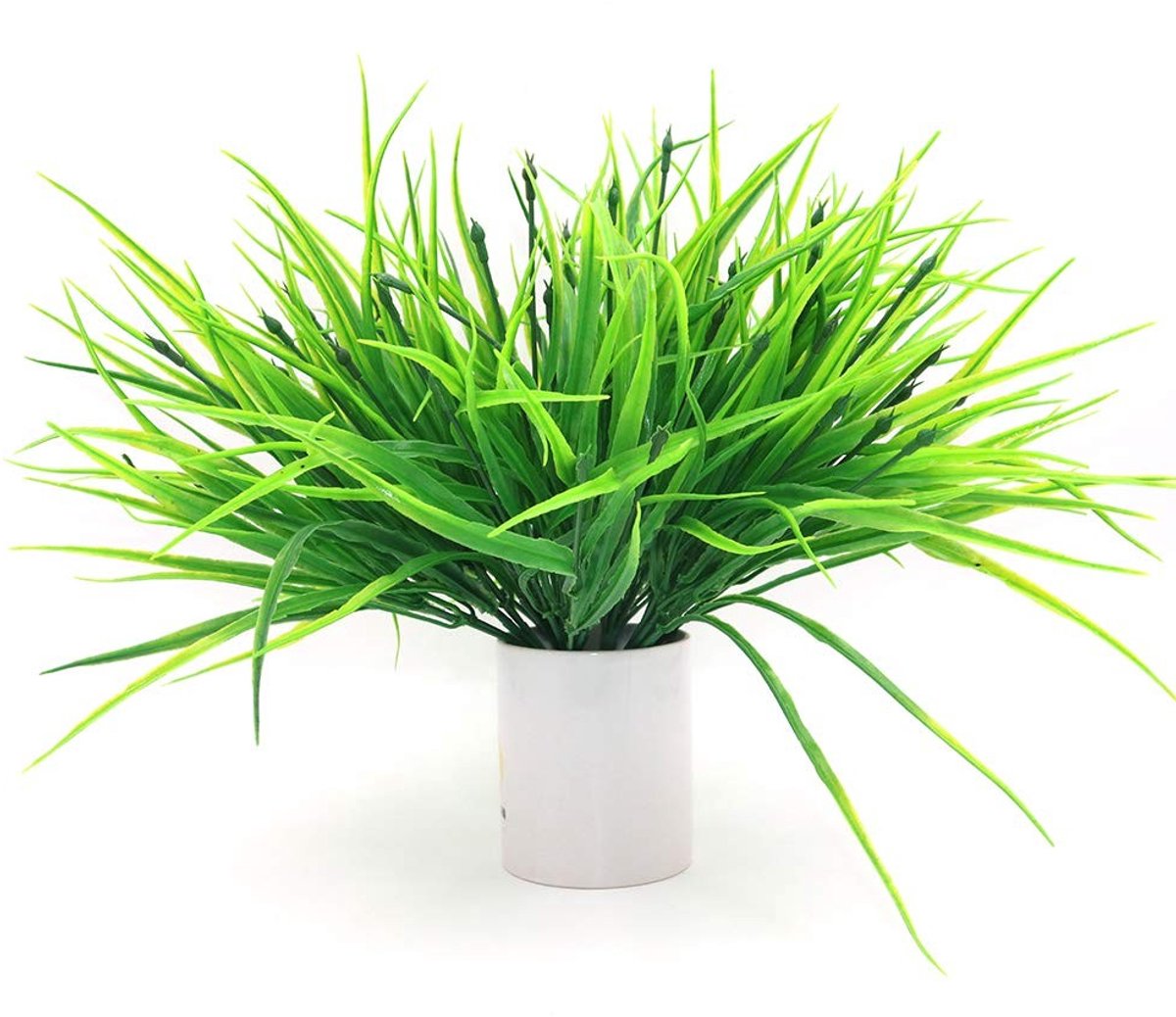 Allecto - Kunstplanten - Struiken voor buiten - 8 Stuks voor vensterbank en tuin - Plastic groen - Onderhoudsvriendelijk en duurzaam - Geschikt voo...