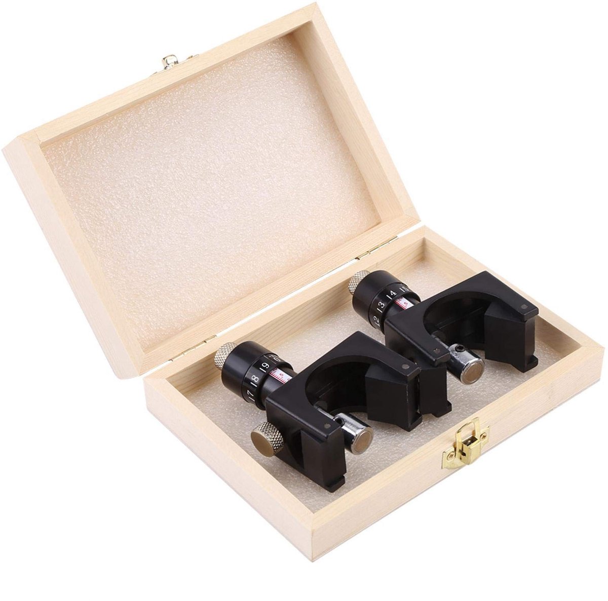 Planer Blade Setter - 2 Stuks Magnetische Houtbewerking Gereedschap met Houten Doos