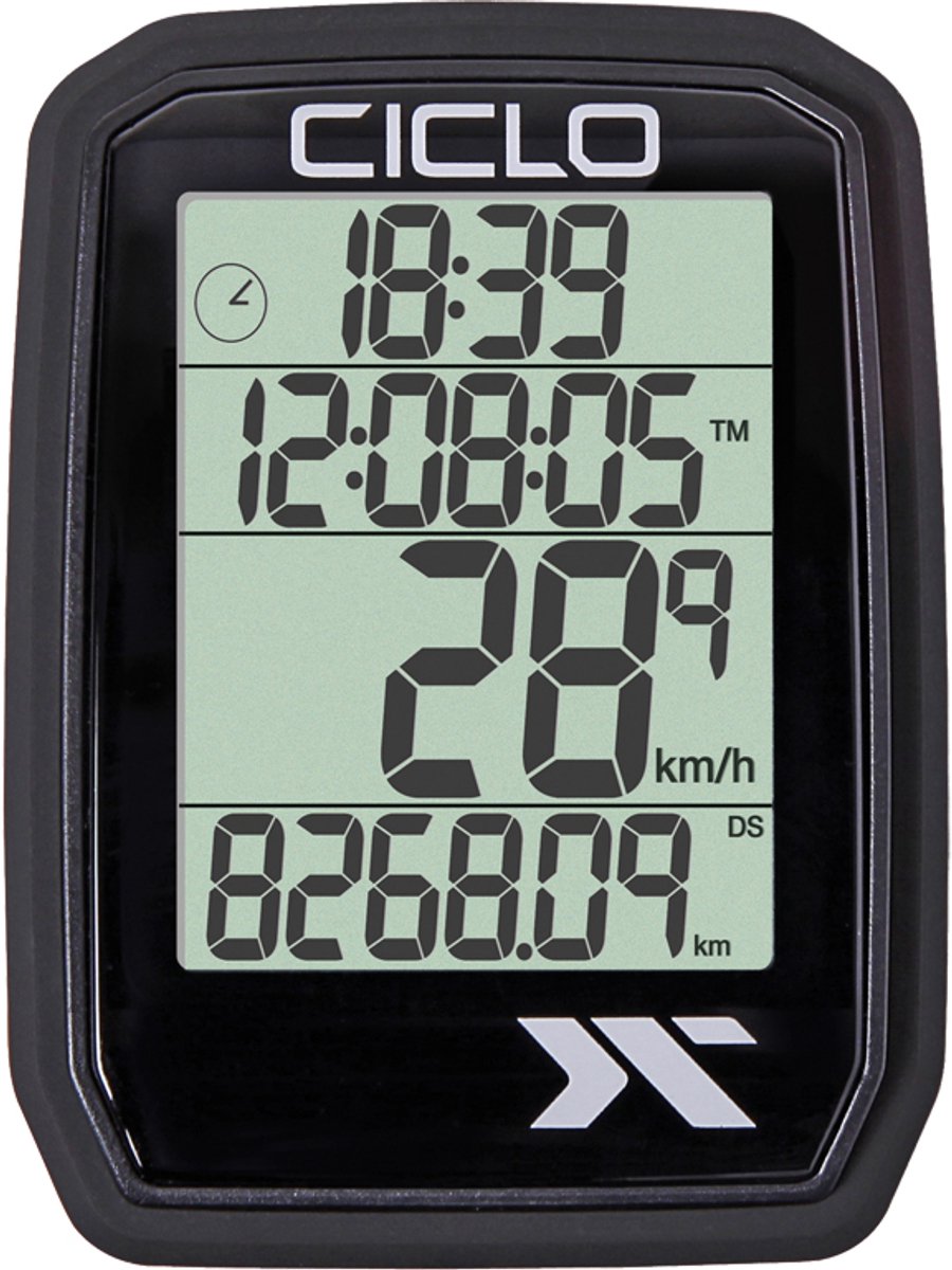 Snelheidsmeter Ciclosport Protos 105 Bedraad - Rood - modrý