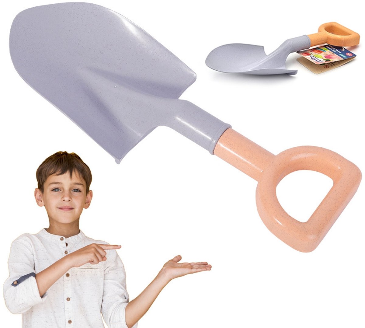 WOOPIE – Zandschep Biologisch 33 cm Pastel