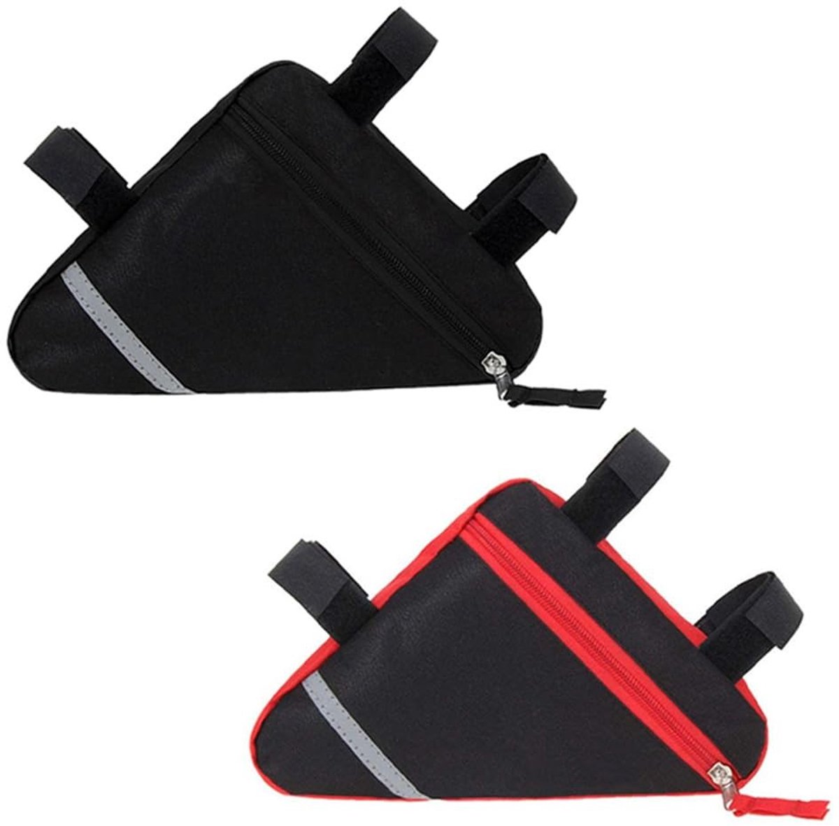 ONF3 - Premium Bicycle Triangle Bag - Waterdichte Fietstas - Met Waterfleshouder - Zwart - Fiets Accessoire - Geschikt voor Bicycles