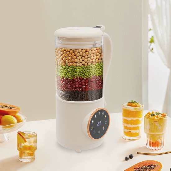 Jensaro Plantaardige Melkmaker 1,4L - Sojamelk Machine - Notenmelk - 16 Messen - Warme & Koude Bereiding - Zelfreinigend - Blender van Merkloos — afbeelding 2
