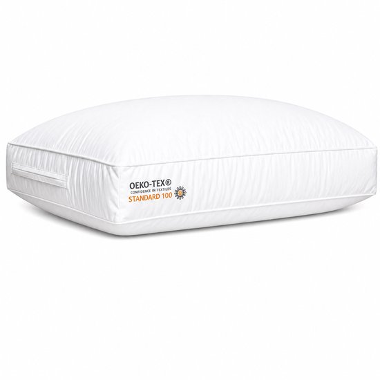 Princess Line Comfortabel katoenen tijk Box Model Hoofdkussen-Anti-nekpijn -50 x 60 x 10 cm