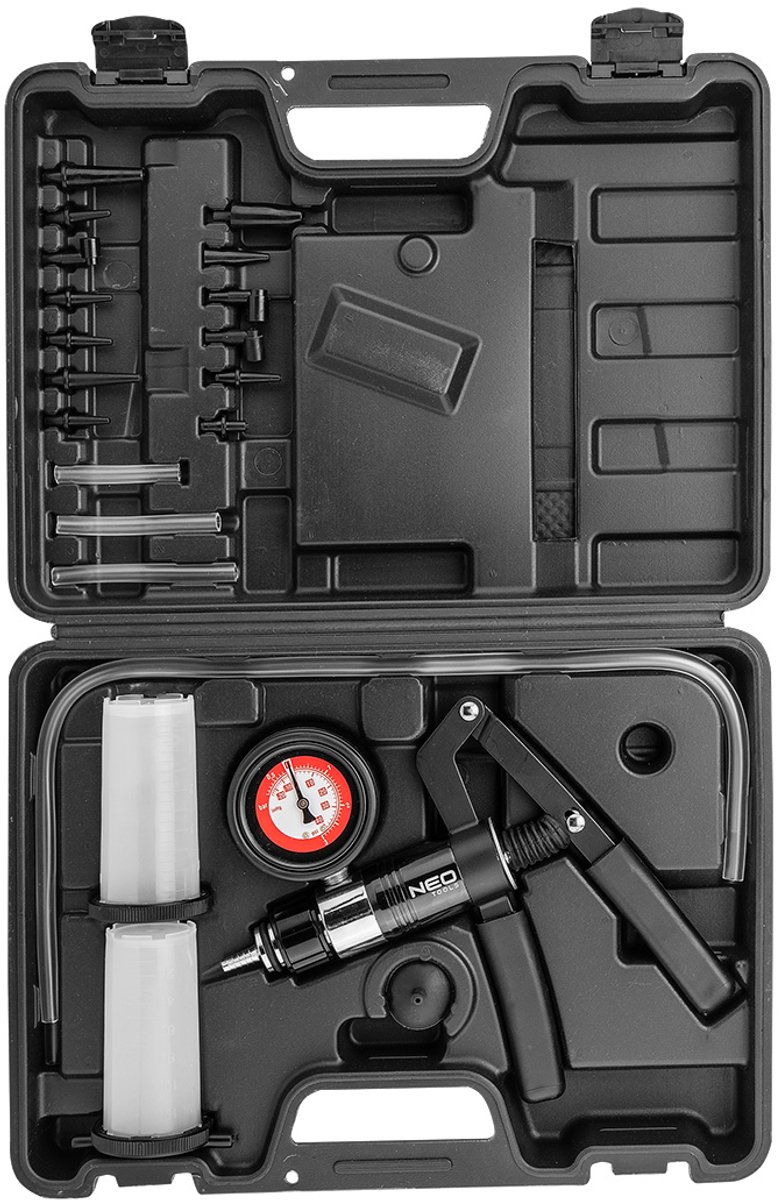 NEO Serie - Hydraulische en Pneumatische Testset - Remmen en Stuur Bekabeling - Manometer tot 3 Bar