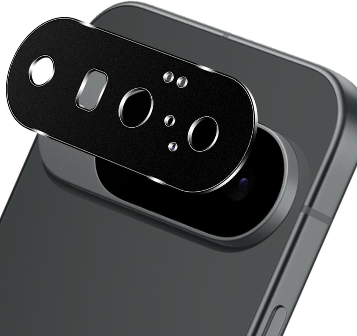 Camera Film voor 5G Smartphones, Aluminium Frame, Lensbescherming en Schermbeschermer voor Camera Lens, Zwart