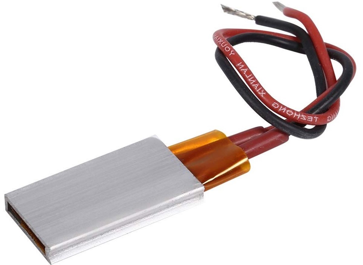 Verwarmingsplaat van keramiek voor temperen met aluminium behuizing, AC/DC 12V, 220°C, 5-28W, ideaal voor hobbyprojecten en 3D-printers