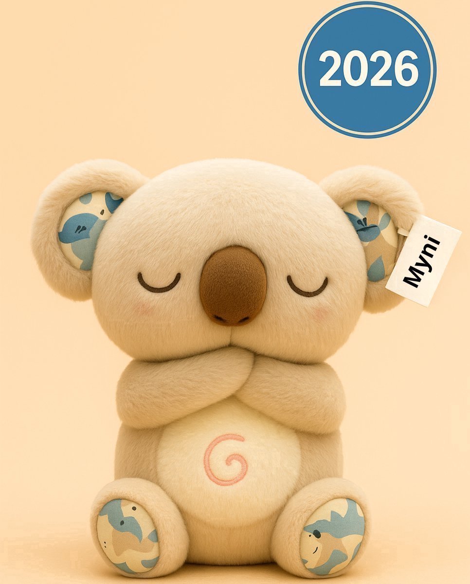 Myni® Koala Knuffel - Ademende Koala - Breathing Koala - Met Hartslag - Ademhaling - Exclusief batterijen