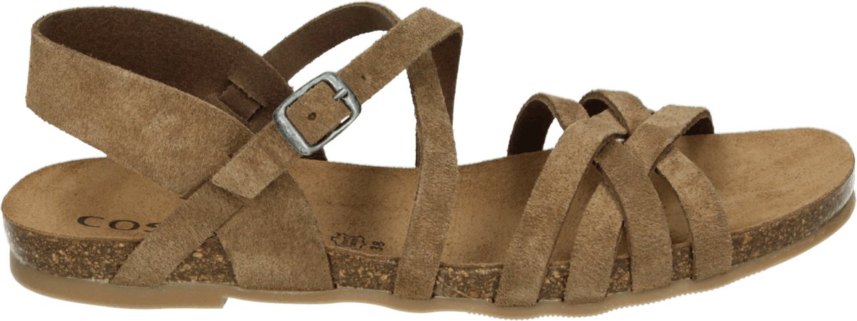 cosmos - 6106807 - Platte sandalenDames Sandalen - Kleur: Bruin - Maat: 41
