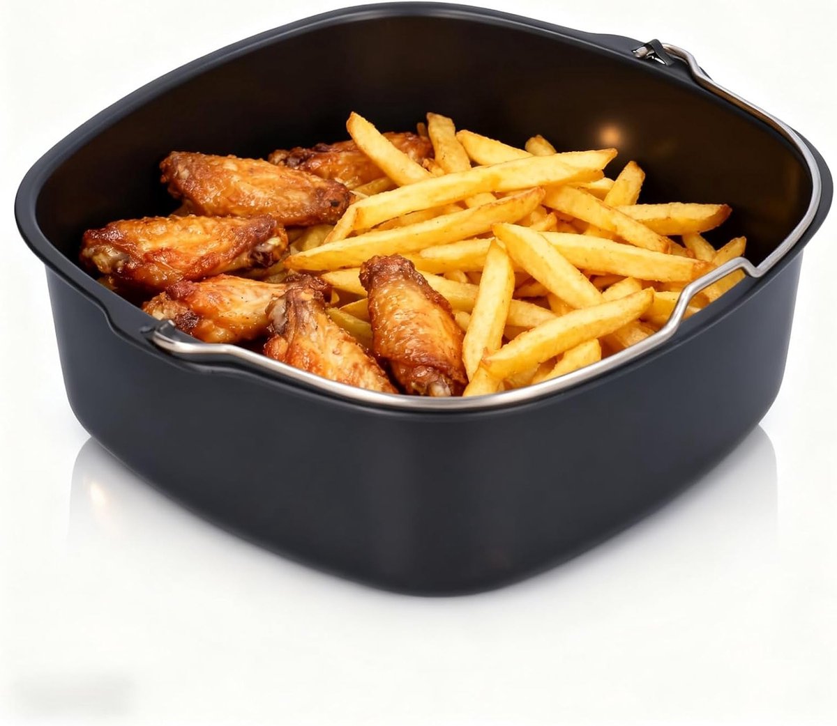 Airfryer Bakvorm 22 cm - Antiaanbaklaag, BPA-vrij, Geschikt voor Taarten en Brood (6-7L)