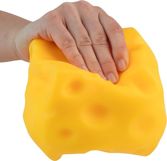 Premium Kwaliteit Cheese Squishy / Kaas Stressbal | Anti Stress Speelgoed | Tik-Tok Fidget - Geel