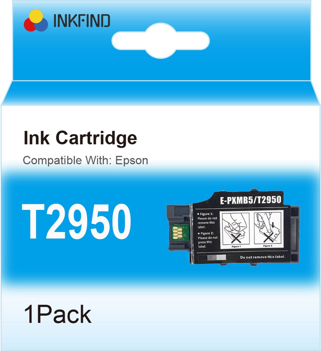 INKFIND T2950 ink maintenance box compatibel met Epson T2950 maintenance box voor Epson WorkForce Pro WF-100W/110W/110/EC-C110 -1-pack