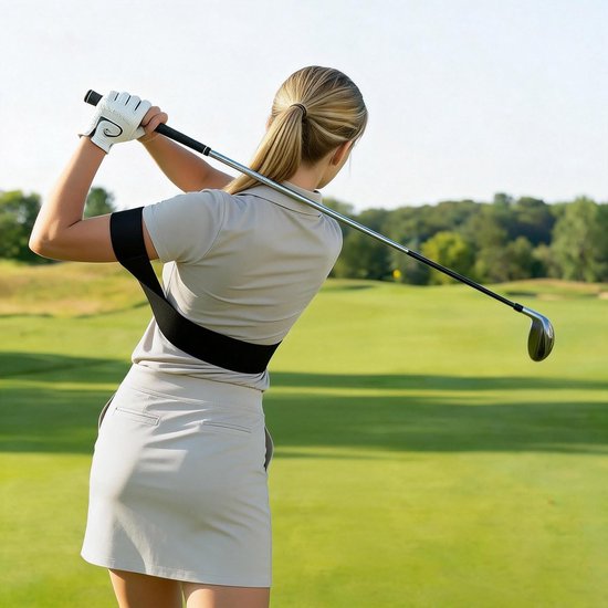 carmdering - Golf Swing Band - Swing Training Band - Trainingshulpband - Elastisch nylon, verstelbaar, opvouwbaar - Verbeter precisie, geschikt voor alle spelers - Lichtgewicht, past in elke golfbag - Ideaal cadeau voor beginners van carmdering — afbeelding 3