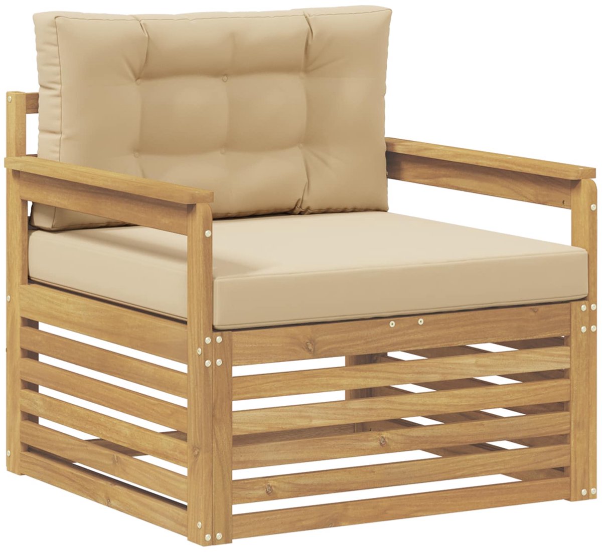 vidaXL - Buitensofa - Polyester - Wit