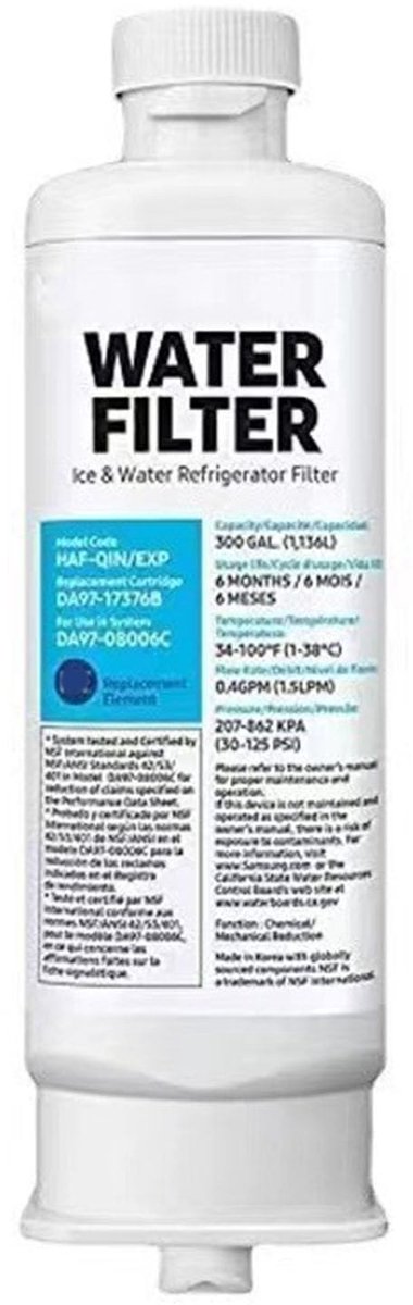 Seb3 - Waterfilter - Hoge efficiëntie - Voor koelkasten - Vermindert schadelijke stoffen - Geschikt voor diverse merken - Verbetert drinkwaterkw...