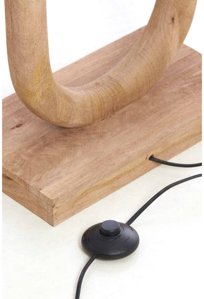 Light & Living Vloerlamp Paceco - Naturel - 35x20x119cm - Modern - Staande lampen voor Woonkamer - Slaapkamer thumbnail 3