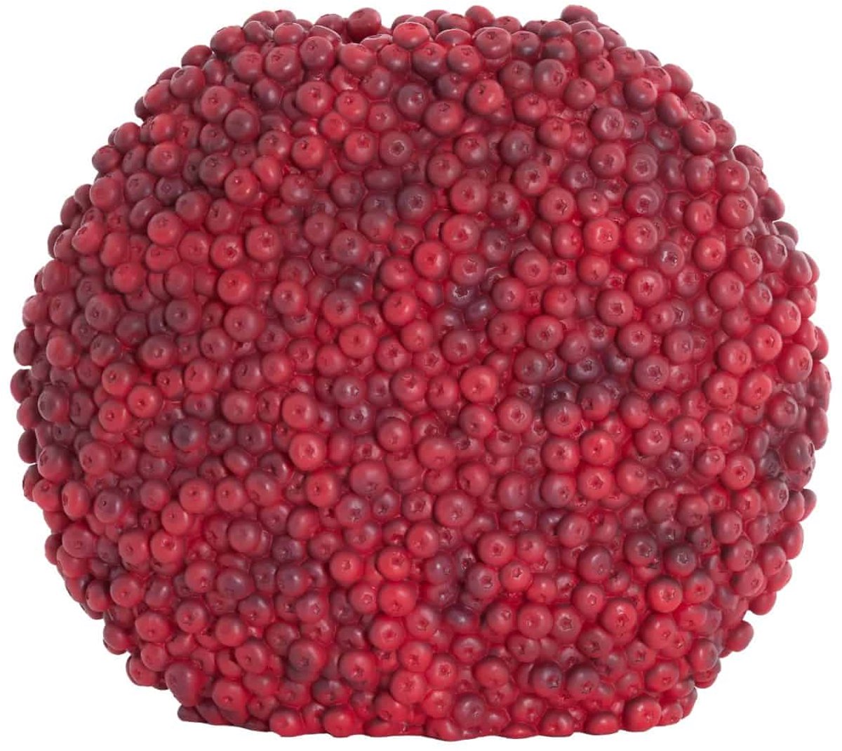 Light & Living Vaas Berries - Bordeaux - 44x19x37cm - Kunststof - Modern - Bloemenvaas - Woondecoratie - Decoratieve vaas voor woonkamer of slaapkamer Rood