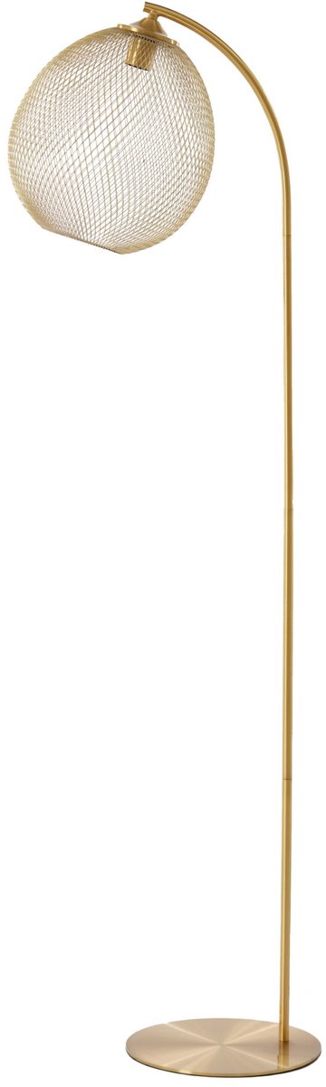 Bol.com Light & Living Vloerlamp Moroc - Goud - Ø30cm - Modern - Staande lampen voor Woonkamer - Slaapkamer aanbieding