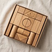 Woodzy Houten Blokkenset 23 Delig – Gekleurd / Gemengd Hout – Montessori Speelgoed – Educatief Speelgoed 3+ Jaar – FSC® & CE – Cadeau Kinderen