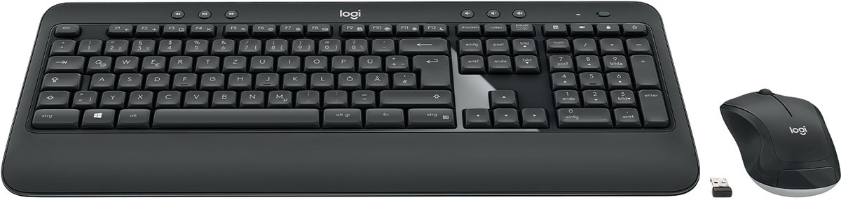 Logitech MK540 - Draadloos toetsenbord - QWERTZ indeling - Duits - Zwart