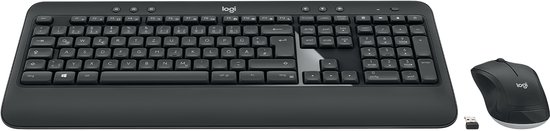 Logitech MK540 Advanced - Toetsenbord- en Muisset - QWERTZ DE - Draadloos - Zwart
