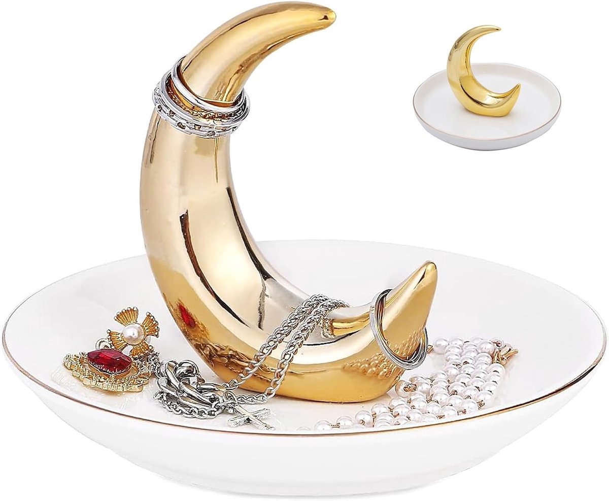 Sieradenorganizer van keramiek, sieradenhouder, sieradenbakje, perfect voor het opbergen van juwelen en accessoires