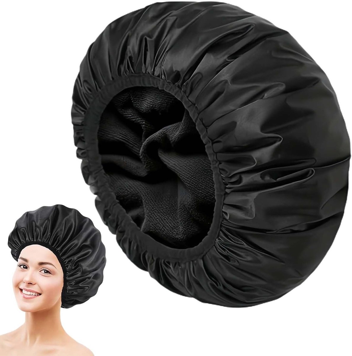 Waterdichte Herbruikbare Douchestoppers voor Alle Haartypes, Dubbel Laags Elastisch Ontwerp, Ideaal voor Reizen en Bescherming van Haar