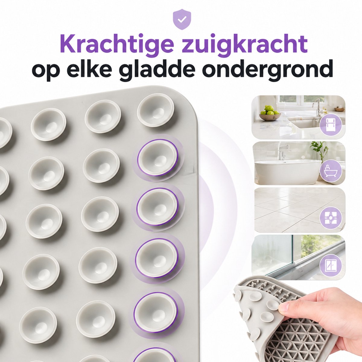 BOTC Likmat Hond met Silicone spatulas - Grijs /Beige thumbnail 6