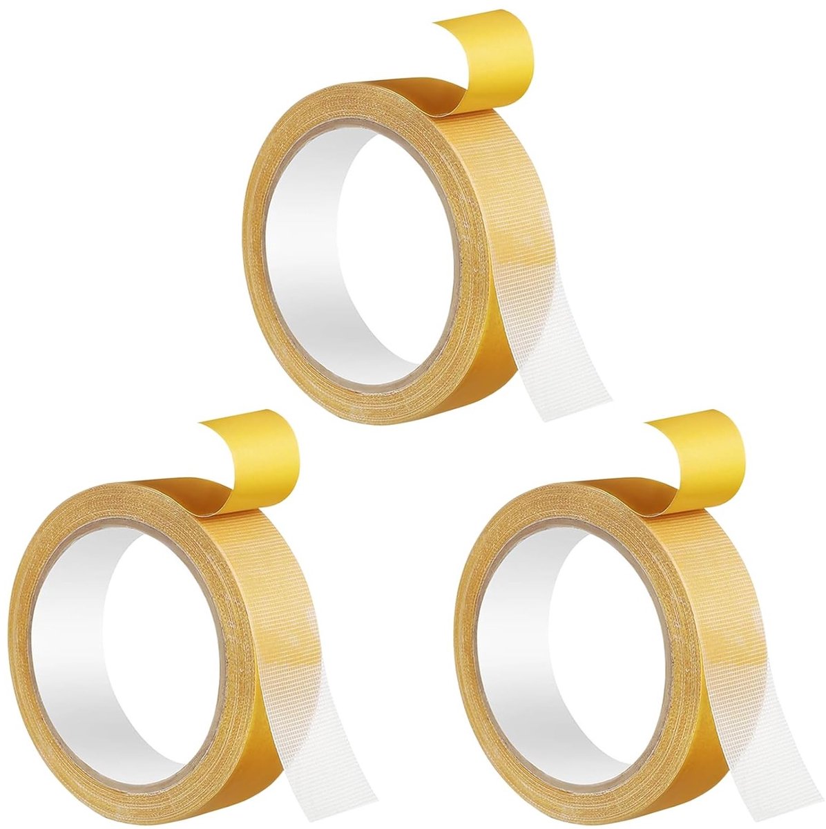 Dubbelzijdige stof tape 25 mm x 10 m - Ideaal voor kleding, tapijten, en buitengebruik, sterk en veelzijdig