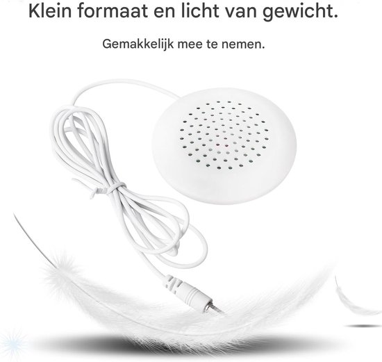 carmdering - Kussenluidspreker - Kussen Speaker - Draagbare Mini Luidspreker - 3,5 Mm Jack Aansluiting - Hd Stereo Geluid - Zacht Stoff Materiaal - Compact En Lichtgewicht - Ideaal Voor Slaap En Ontspanning - 1 Stuk — afbeelding 4
