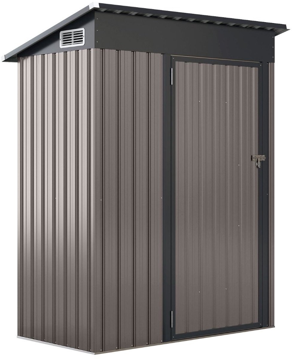 Tuinkast - Opbergkasten met deuren - Tuinhuis - Schuur - Voor buiten - Gereedschap - Lichtgrijs