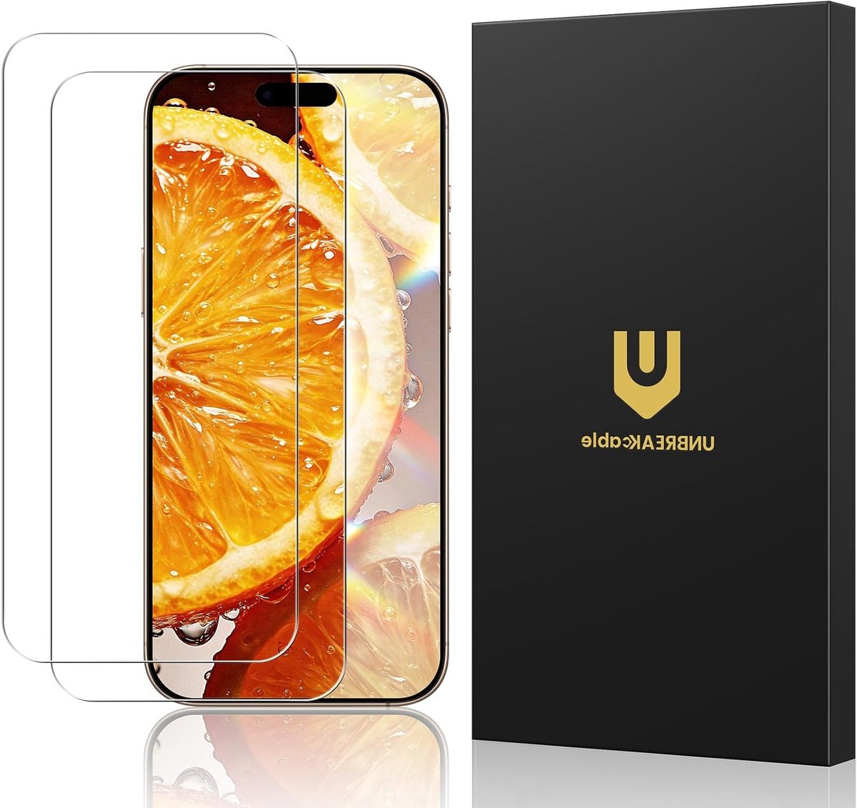 Anti-Glare Screen Protector voor iPhone 16 Pro Max - 2-Pack, 9H Gehard Glas, Anti-Vingerafdruk, Verbeterde Helderheid, Blauw Licht Bescherming, Eenvoudige Installatie met Polijstdoek