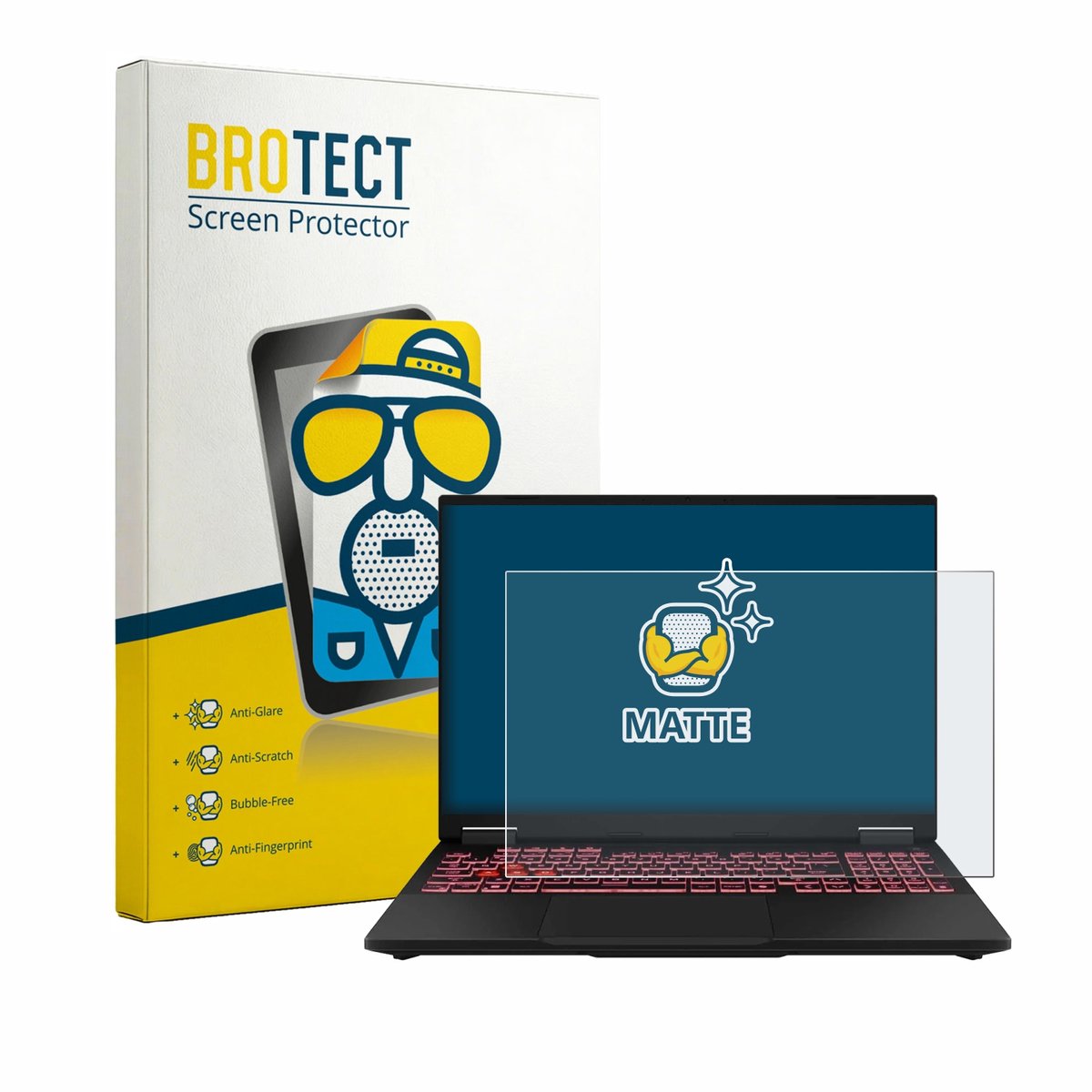 BROTECT - Screenprotector voor ASUS TUF Gaming F16 FX608 - Folie Beschermfolie matte