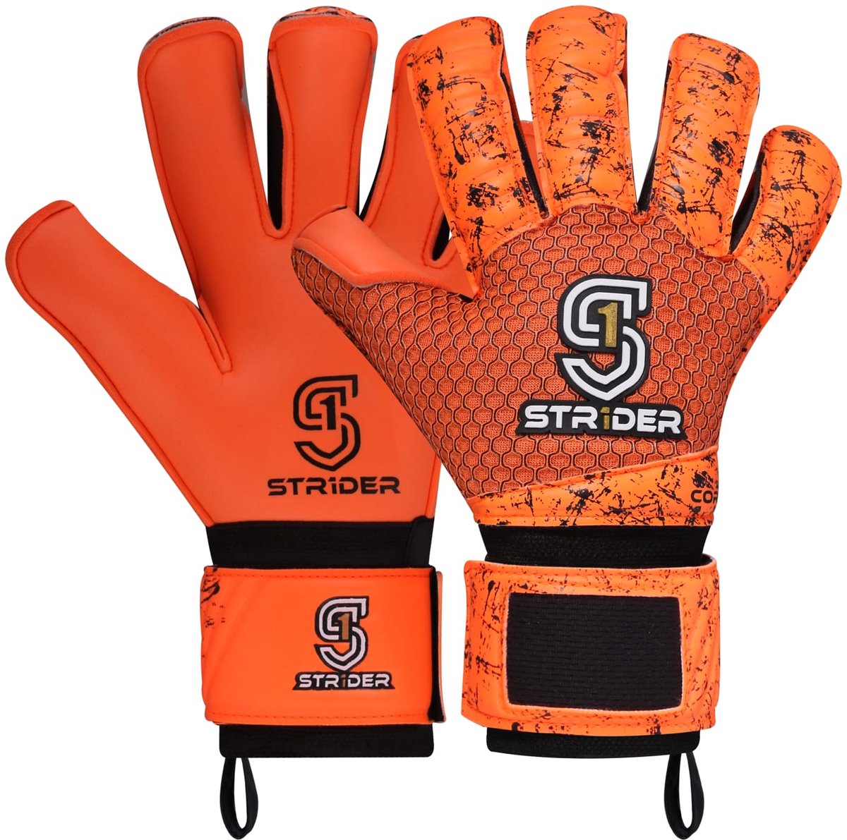 Str1der Core keepershandschoen | Oranje | Maat 10