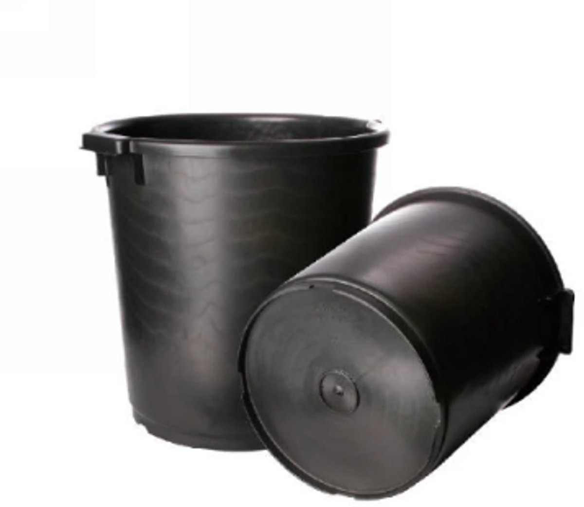 Mengkuip - speciekuip hoog model - zwart - 35 liter