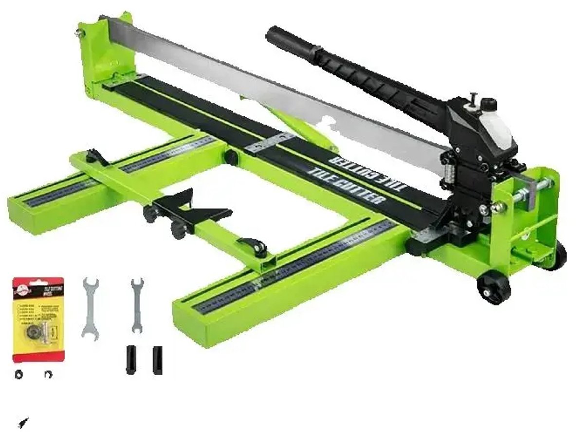 CYRO - Tegelsnijder - Tegelsnijder 1200mm - Tegelsnijders - Handmatig - Infraroodlaserpositionering - Porselein, Keramiek - Groen