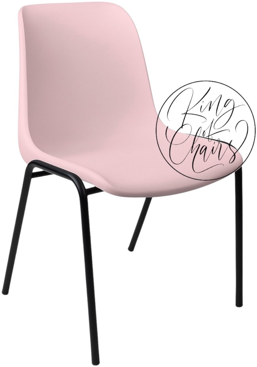 Kantinestoel Helene Roze - zwart onderstel kantinestoel stapelstoel kuipstoel vergaderstoel tuinstoel kantine stoel stapel stoel tuin stoel kantinestoelen stapelstoelen kuipstoelen arenastoel schoolstoel bezoekersstoel Everardo