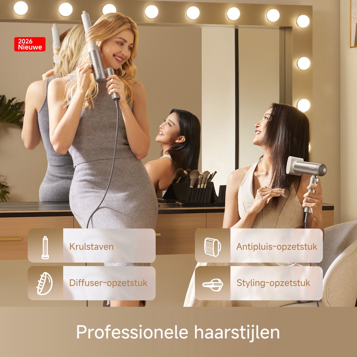 Dreame Hair Haardroger Pocket Pro - Gold - Professionele - afbeelding 3