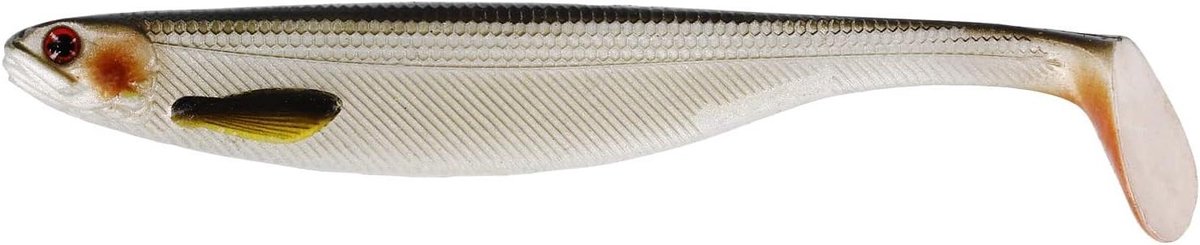 Rubberen vis - Zacht kunstaas - Vissen op baars - Realistische ogen peddelstaart - 10cm 6g - Lively Roach