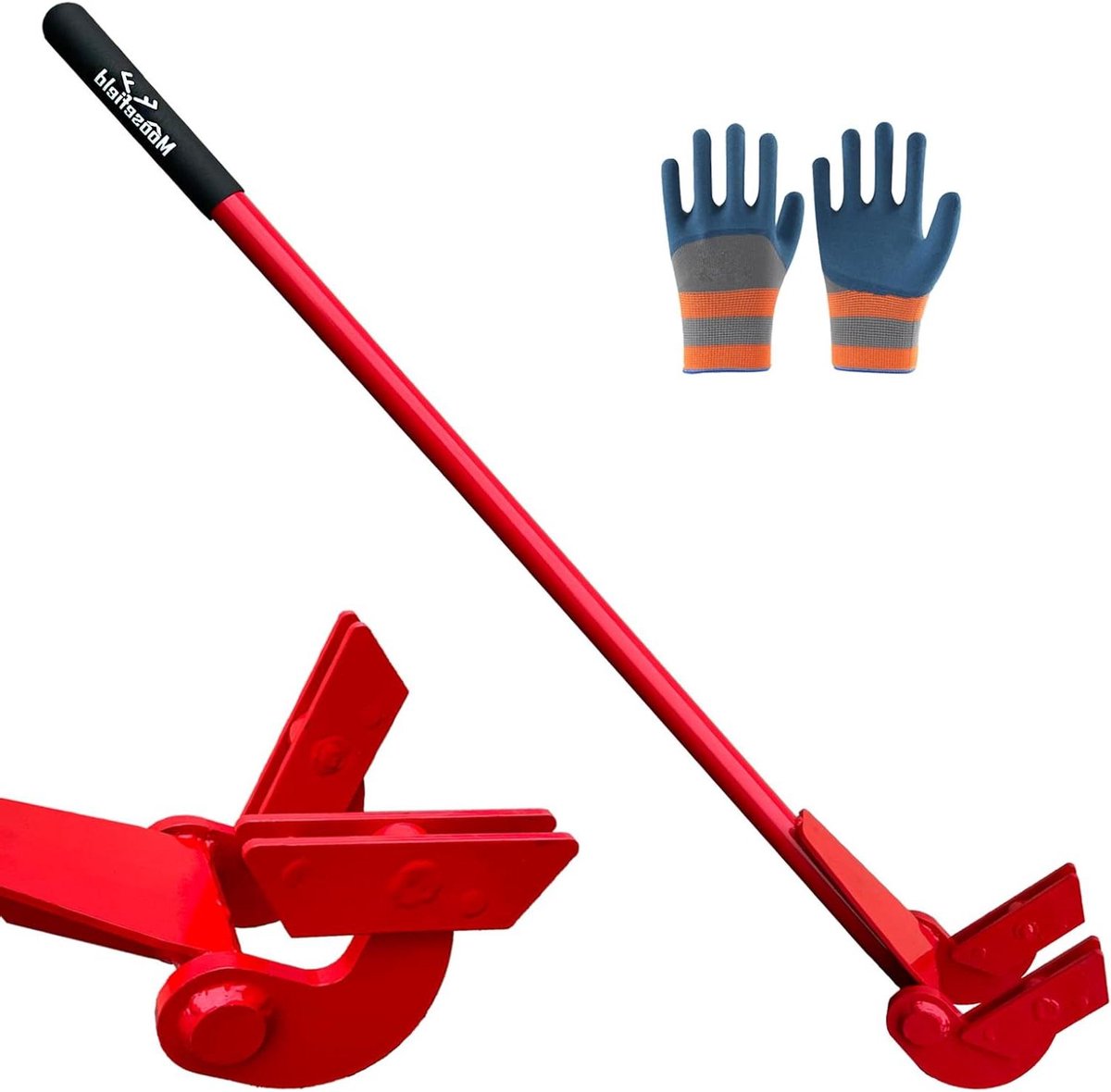 Pallet Wrik Tool - Pallet Demontage - Efficiënt Pallets Ontmantelen - Volledig Gelast Staal - 114 cm Pakket - Rood