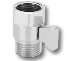 Store_9 - In Line Water Stopkraan - Douchekop Flow Control - Waterbesparend - G1/2in - Koper - Douche Supply - Geschikt voor elke douche - Compacte...