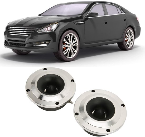 VT Goods - Auto Tweeter Luidspreker - Hoge Gevoeligheid - Aluminiumlegering - Zilver - Stereo Surround - Vervanging voor Auto Geluidssystemen - 2 Stuk van Merkloos — afbeelding 5