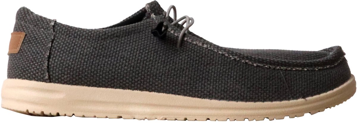 Lage mocassin met veters