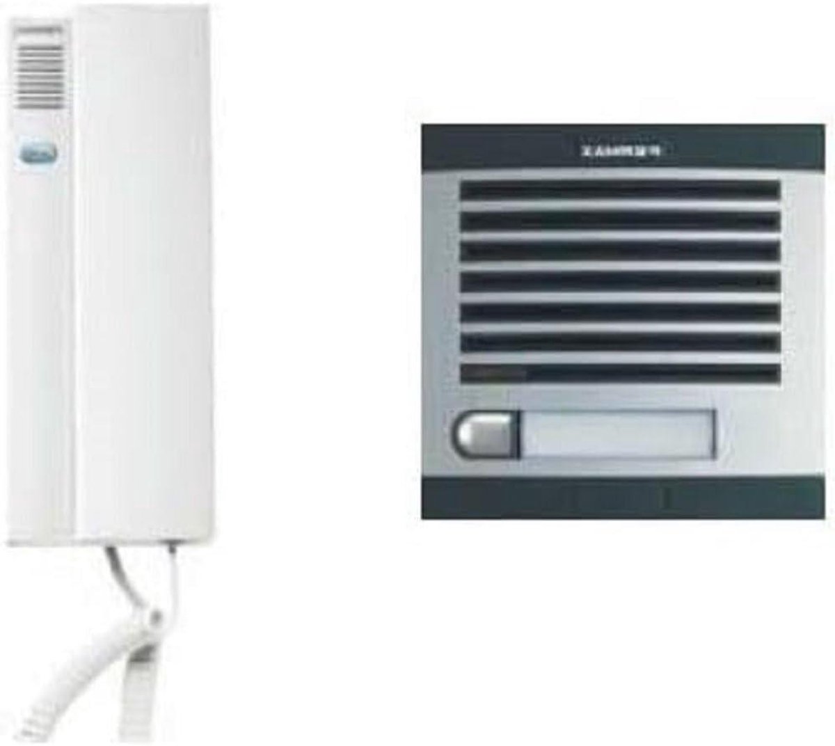 Doelman Kit - Intercom Systeem - Toegangscontrole - Duurzaam Materiaal - 2 Draads - Wit