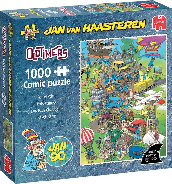 Jan van Haasteren - Oldtimer - Pakketstress - 1000 stukjes puzzel - Legpuzzel volwassenen