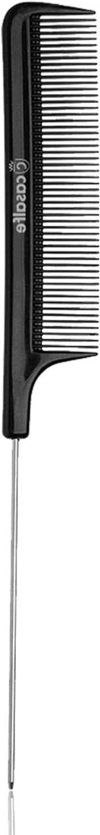 Kam - Haarstyling Tool - Haar Scheiden - Metalen Plectrum - 25 cm - Zilver