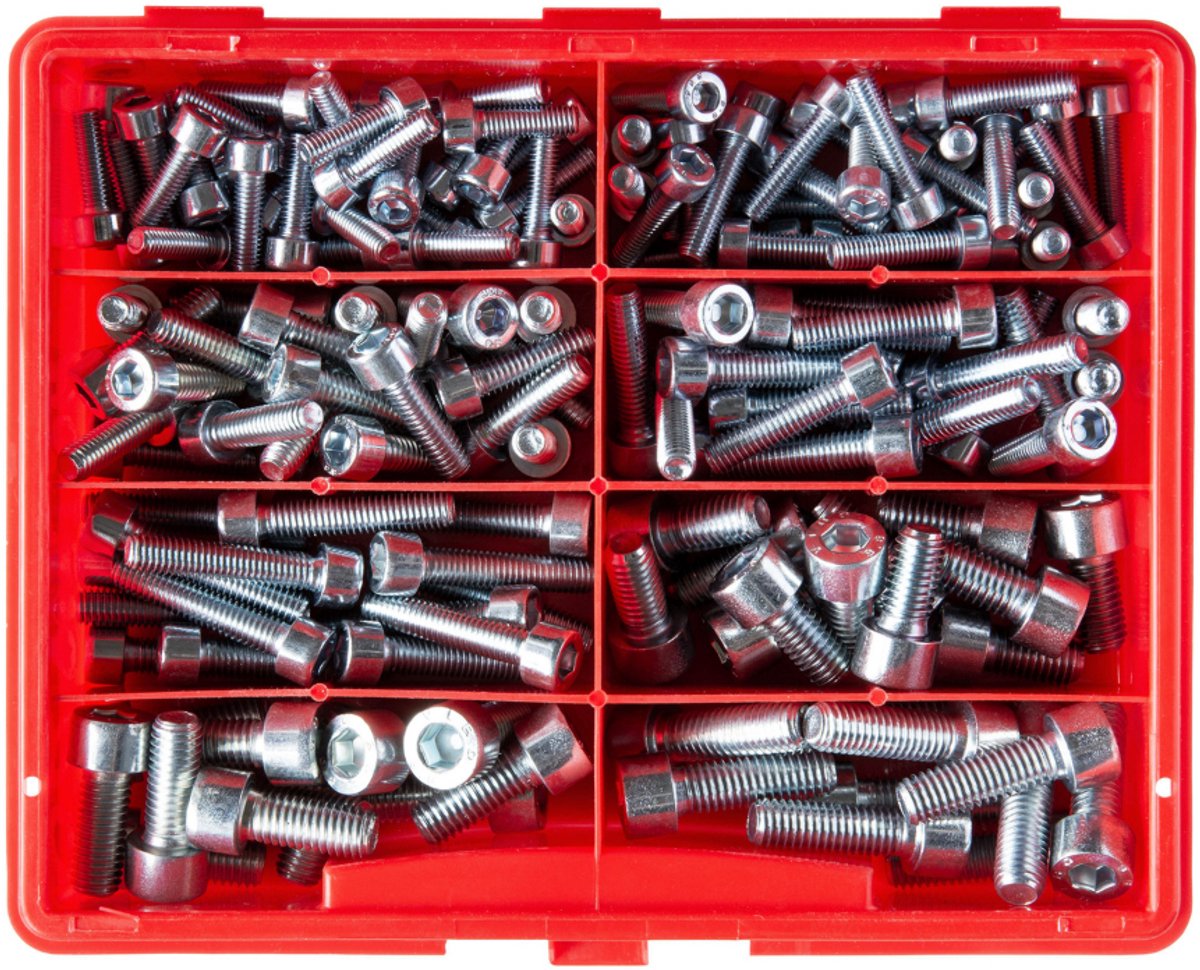 Dresselhaus Inbusbouten Assortiment – 154-delig – DIN 912 / ISO 4762