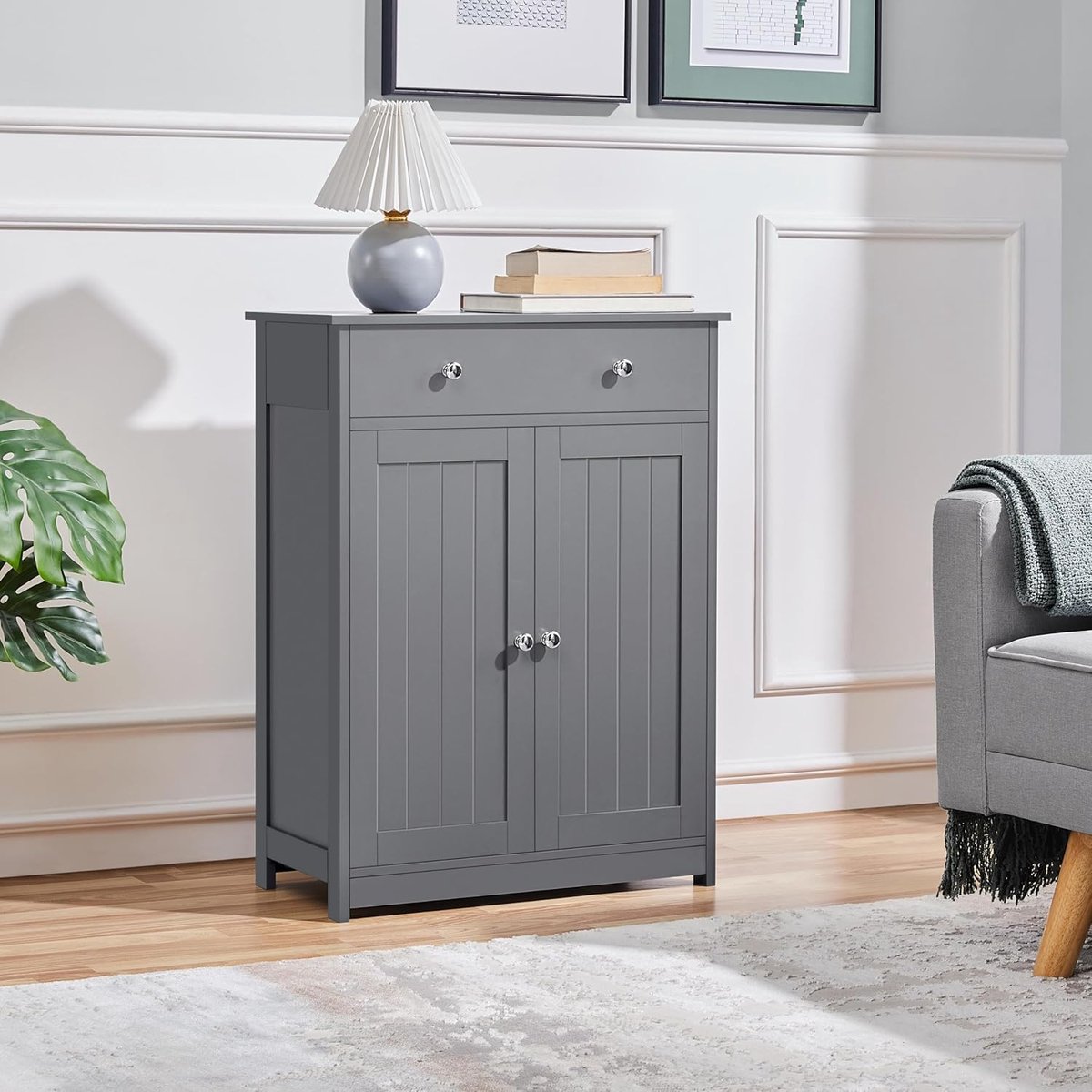 Badkamerkast met Lade en Deuren - 60x30x80 cm - 60x30x80 cm – Commode Opbergkast - Medahom