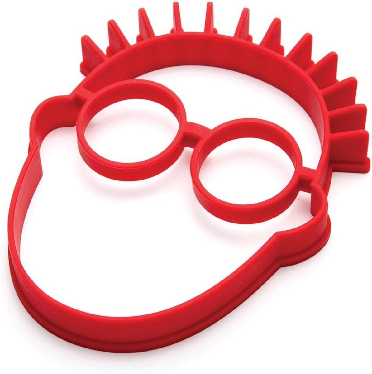 Spiegel Ei Vorm - Bakvorm - Ontbijt Decoratie - Creatief Personaliseren - 17 cm - Rood
