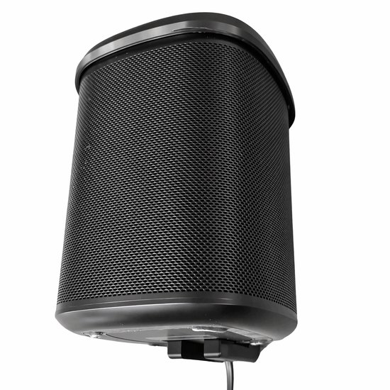 Sonos One en One SL muurbeugel wit – minimalistische wandhouder, stevig, ruimtebesparend, eenvoudig te monteren