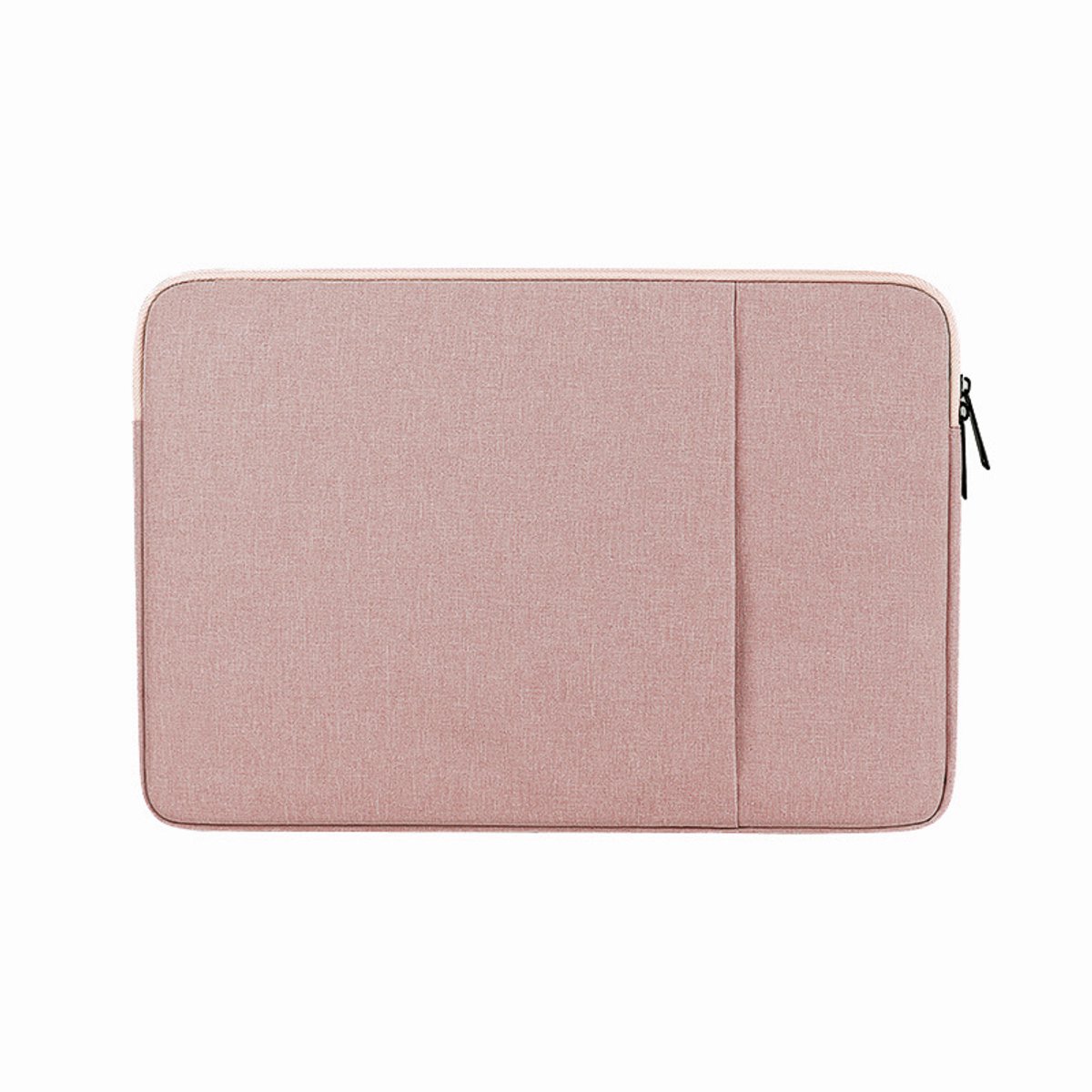 Laptopbeschermhoes - 13,3 inch - Nylon materiaal - Roze - Dubbele vakken